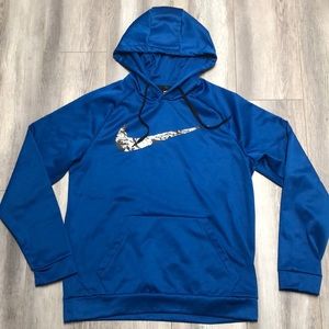 Blue Nike Mens M Dri Fit Hoodie